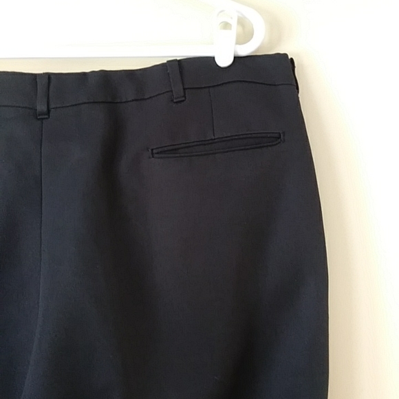 Flexslax Perma-Prest Full Fit Dress Formal Pants 40 x 30 Black - Picture 7 of 13